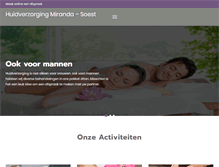 Tablet Screenshot of huidverzorgingmiranda.nl